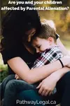 Mother comforting young boy