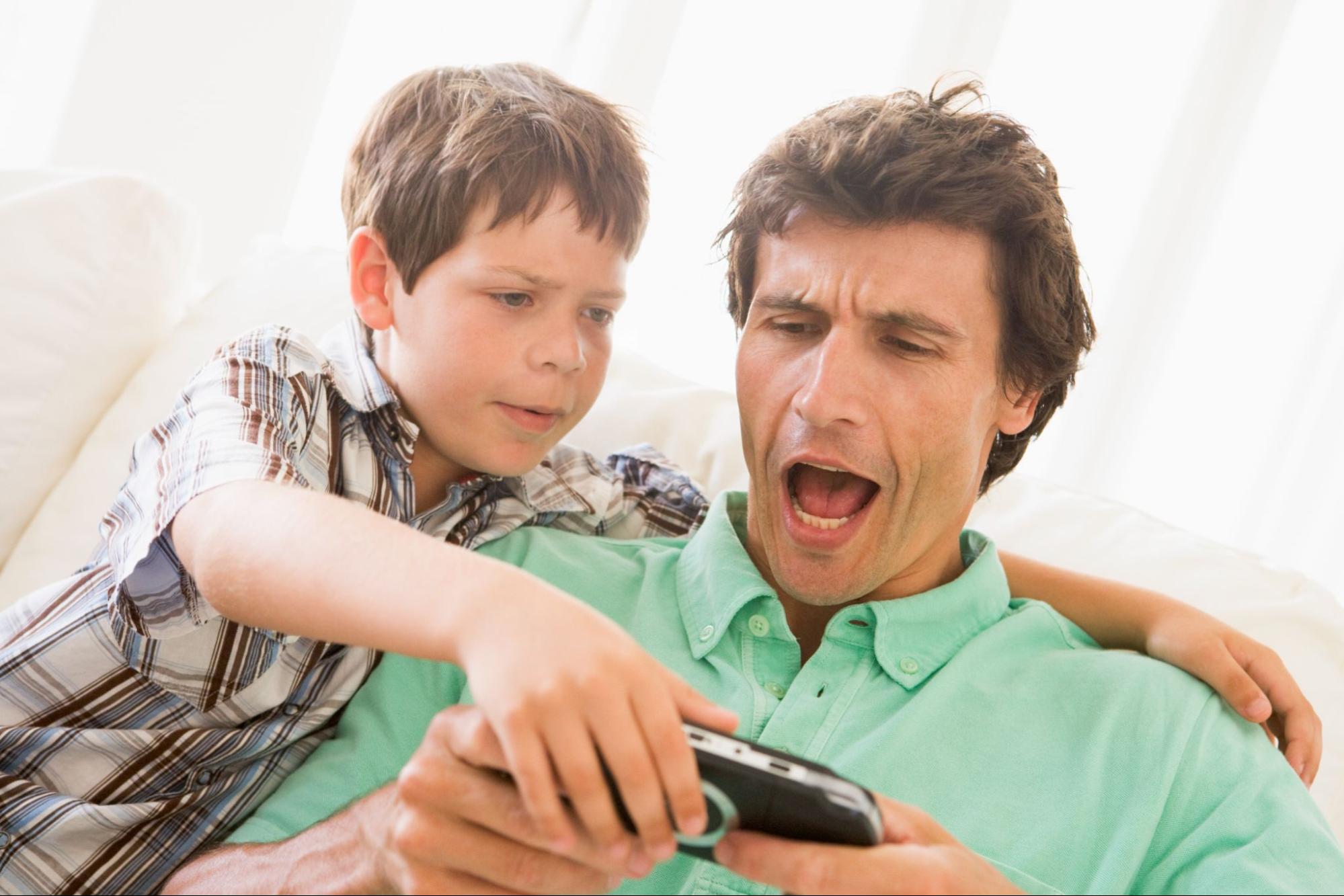 Split custody is a type of child custody that occurs quite frequently, usually when children get older. Father and son having fun together