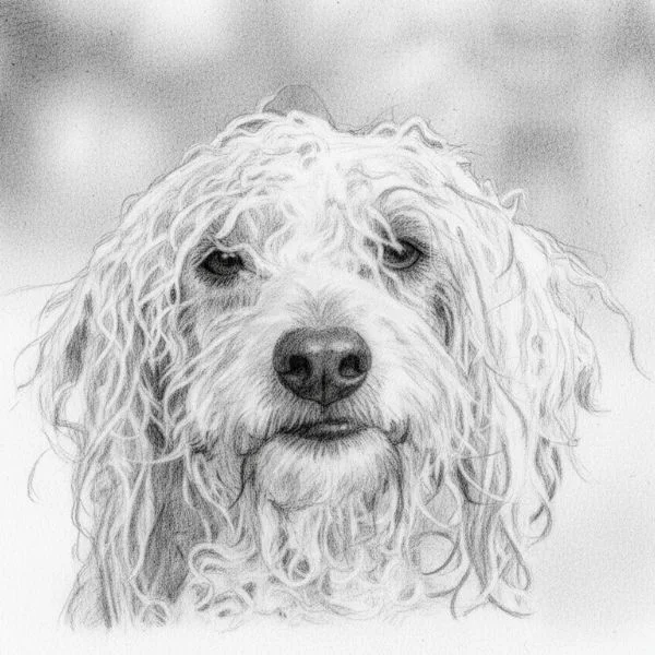 Illustration of BET-te, Pathway Legal's ambassador dog