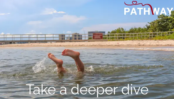 Diving into a swimming pool