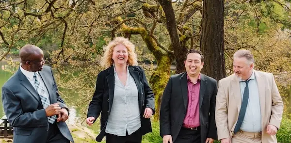 Four of the Pathway Legal Lawyers enjoying the open fresh air