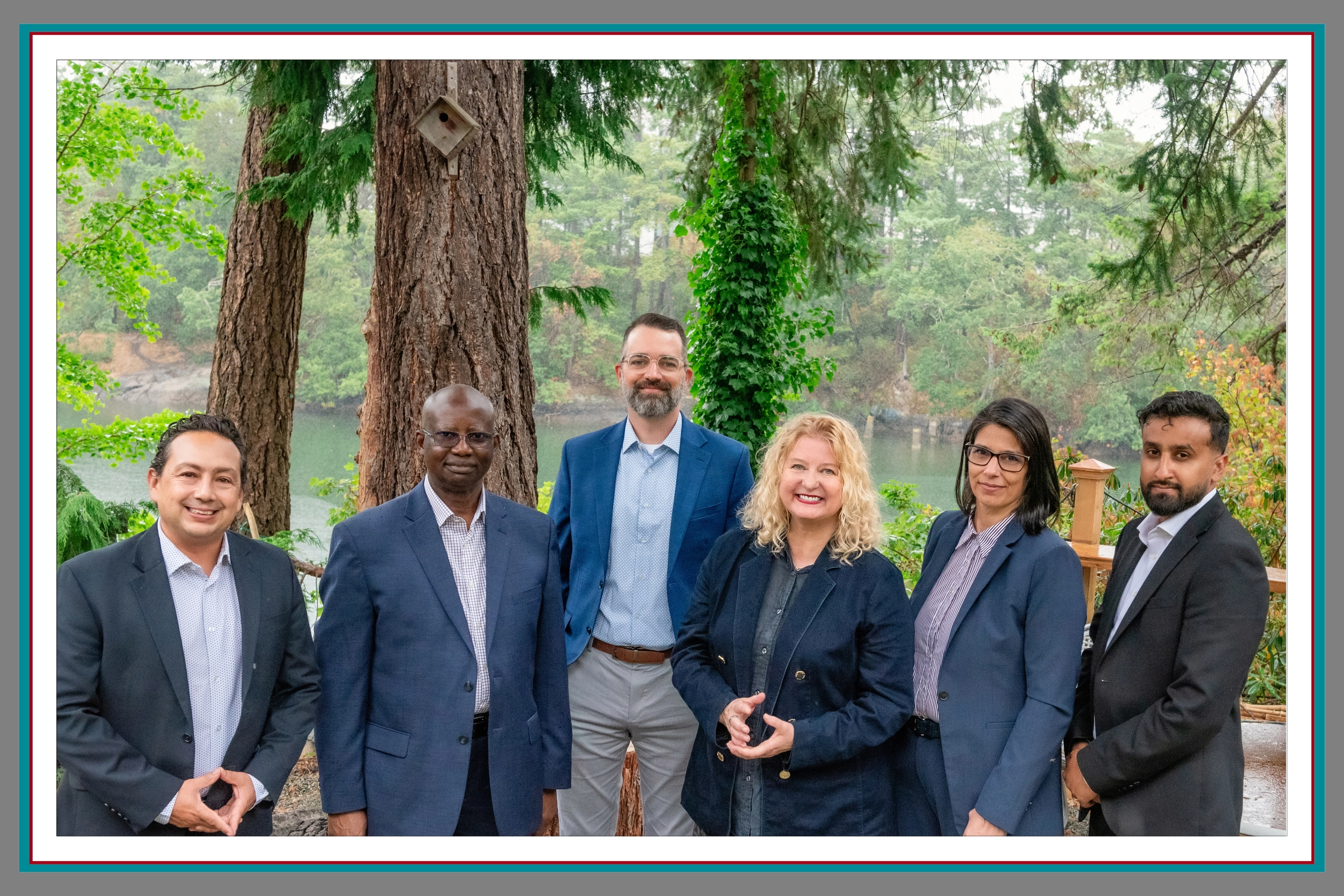 The Pathway Legal lawyers standing together for a professional group photo during their 2025 team shoot.