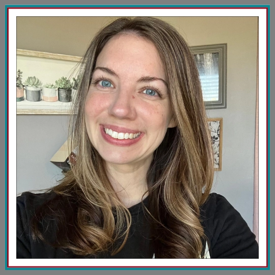 Jenna Schmidt, smiling warmly against a soft home-office background.