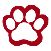Red Paw Print